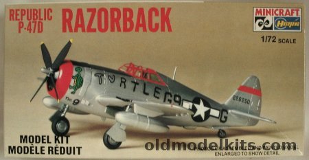 Hasegawa 1/72 Republic P-47D Razorback - 'Turtle No.9', 1161 plastic model kit